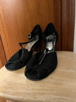 Latin Salsa Dance Shoes Swede Sole