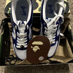 Bape Sta Low Electric Blue Size 10.5