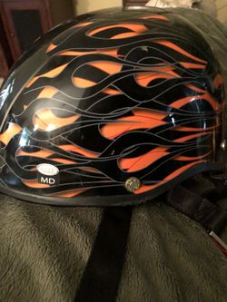 Bell Drifter Flames Motorcycle Helmet