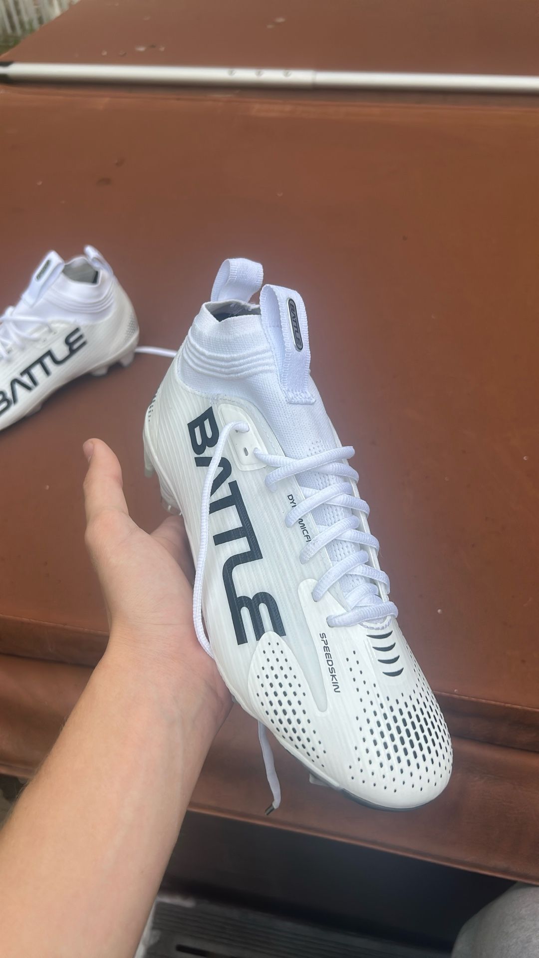 BATTLE ASTROFLY ホワイト アメフト スパイク 29cm 12 BATTLE ASTROFLY ホワイト アメフト スパイク 29cm 12 Battle