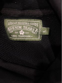 Black denim tear large good condition