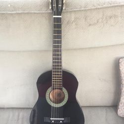 38 Inch Black Acoustic Guitar