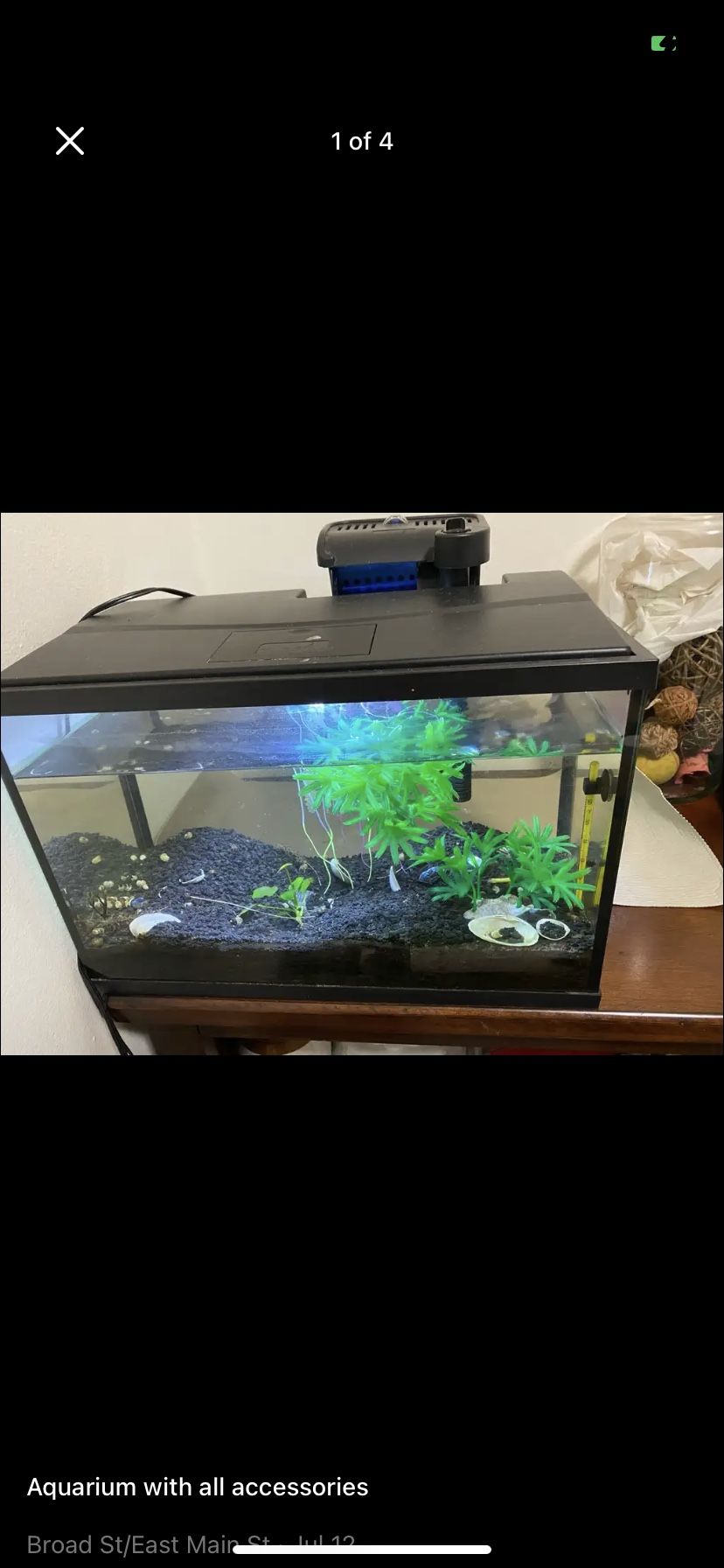 Fish Aquarium With Accessories 