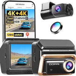 DDPAI Dual 4K Front Rear Dash Cam, WiFi GPS, App Control, ADAS, Motion Detection, Night Vision, Parking Mode, Car Camera