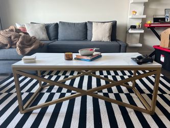 Faux Marble Coffee Table