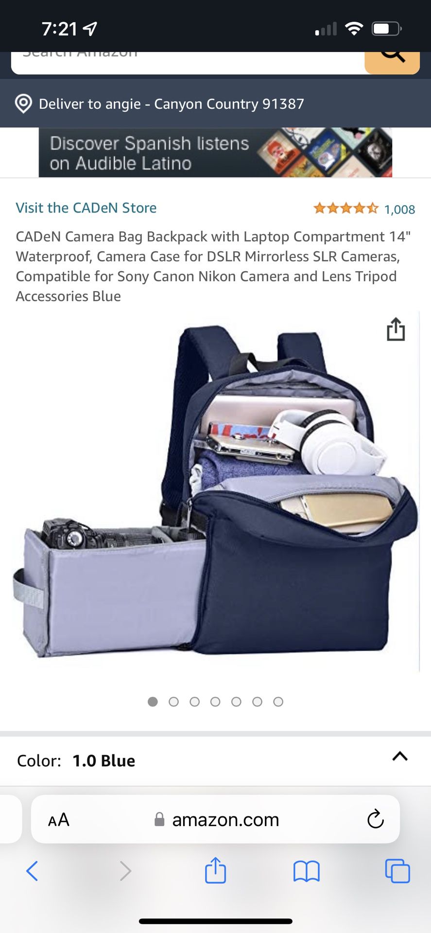 Caden Camera Bag Backpack 