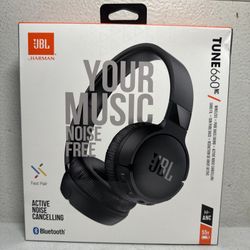 JBL Tune 660NC | Wireless On-Ear Active Noise Cancelling Headphones | NEW