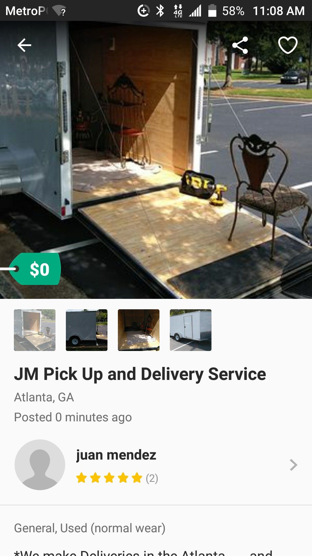 JM Pick Up and Delivery Service