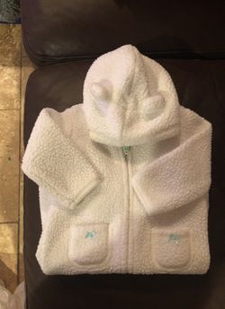 Baby girl fuzzy Carter’s 6 months outfit with hoody.