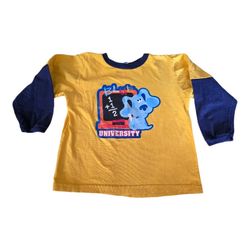 Vintage Nickelodeon Blues Clues Blue University School Long Sleeve Shirt