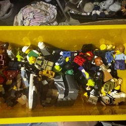 Box full legos sets plus figured