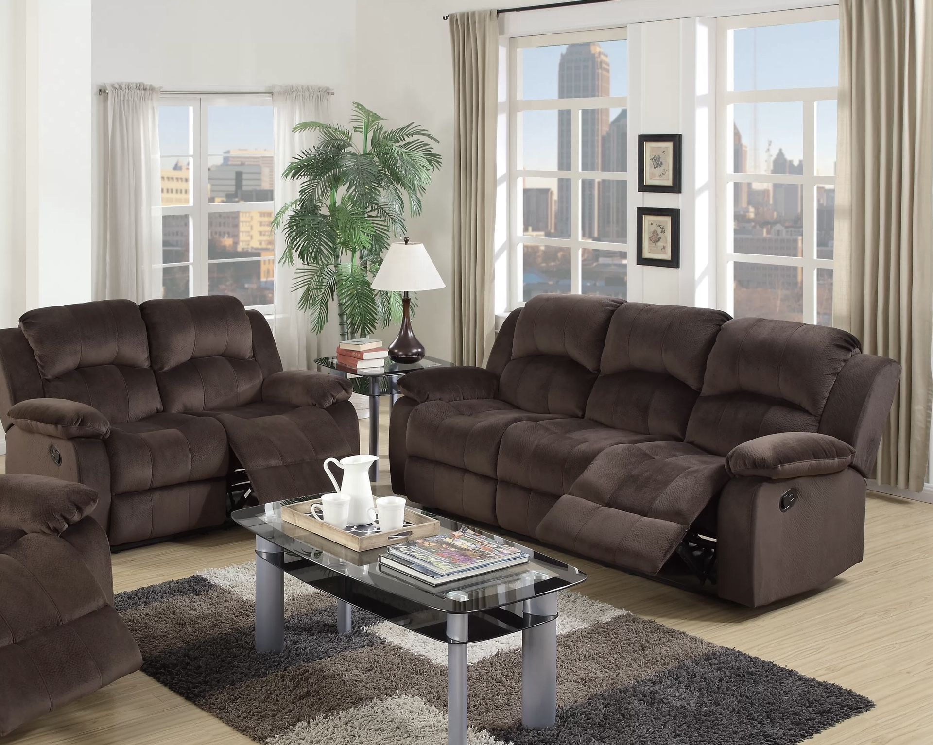 Recliner Sofa And Loveseat Set Brand New