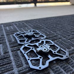 Clipless Platform Pedal Adapters For Shimano SPD Pedals With SPD Cleat 