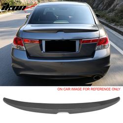 Fits 2008-2012 Accord Sedan OE Style Trunk Spoiler Carbon Fiber Print Rear Wing ABS