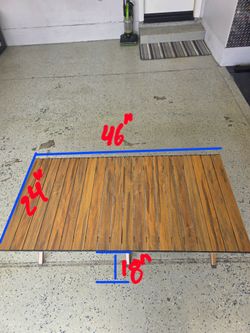 Camping folding table.