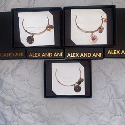Alex And Ani Wedding Bracelet Set(7 Pcs) 