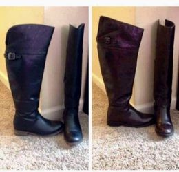 Sz 7 black and brown boots