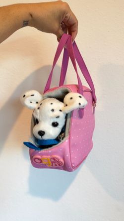 Our Generation Hop In Dog Carrier & Pet Plush Puppy Dalmatian