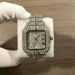 Moissanite Carti Santos Watch