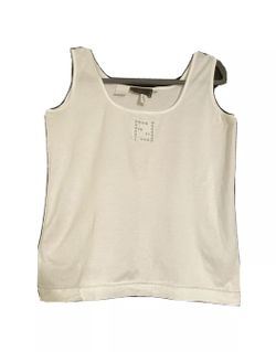 Fendi White Tank Top Shirt/Cami Size 8