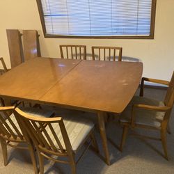 PNW Table And 6 chairs