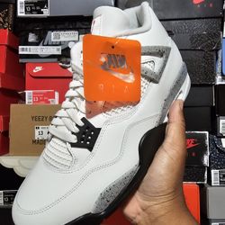 Jordan 4 White Cement