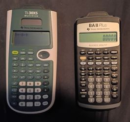 Texas Instruments TI-30XS MultiView & BA II Plus Calculators