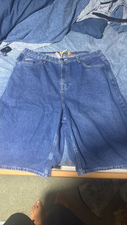 Empyre Blake Blue Wash Loose Fit Denim Skate Shorts