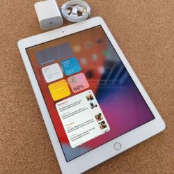 iPad 6, Cellular And Wi-Fi Internet Access,  ICloud Unlocked,  Excellent Condition. 