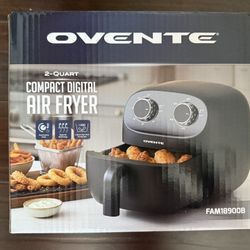 New Vented 2 Quart Compact Digital Air Fryer Gift 
