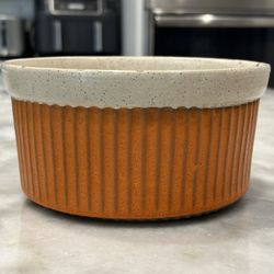 Haeger 3220-S Orange Lava Stoneware Bowl 1970s