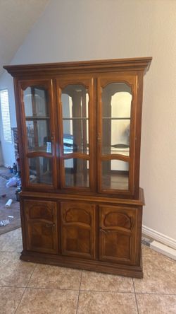 Oak hutch