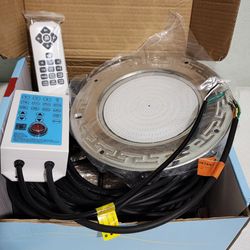 60W 10" LED Inground Pool Light RGB Color Changing 150FT Cord App Remote Control