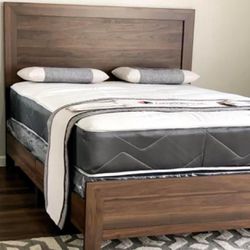 Complete Bed Frame With New Mattress & Box Spring/Full $299/Queen $349/King $399
