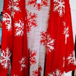 Brand New Ladies 22-24 Lane Bryant Open Front Cardigan Warm Sweater 