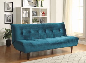 Teal Velvet Sofa Bed! Brand New! Lowest Prices!