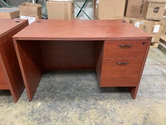 Mahogany Laminate Desks - 2 Available