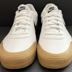 Nike Court Shot Men's Size 10 Shoes White Black Gum Light Brown FQ8146-112 New