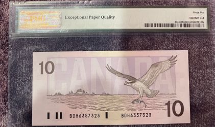 1989 10 Dollar Canadian 66