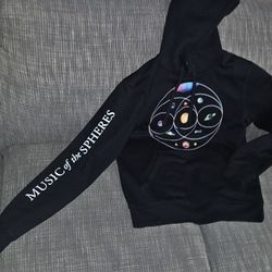 Official COLDPLAY Merch Music of the Spheres SIZE M Pull Over Hoodie