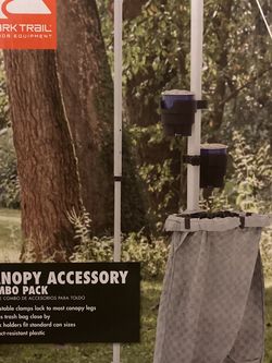 Camping Canopy Trash Can Clip And Cup Holder