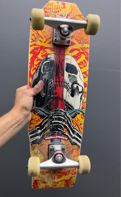 Custom Shaped Powell Peralta Coffin Skateboard Cruiser Complete