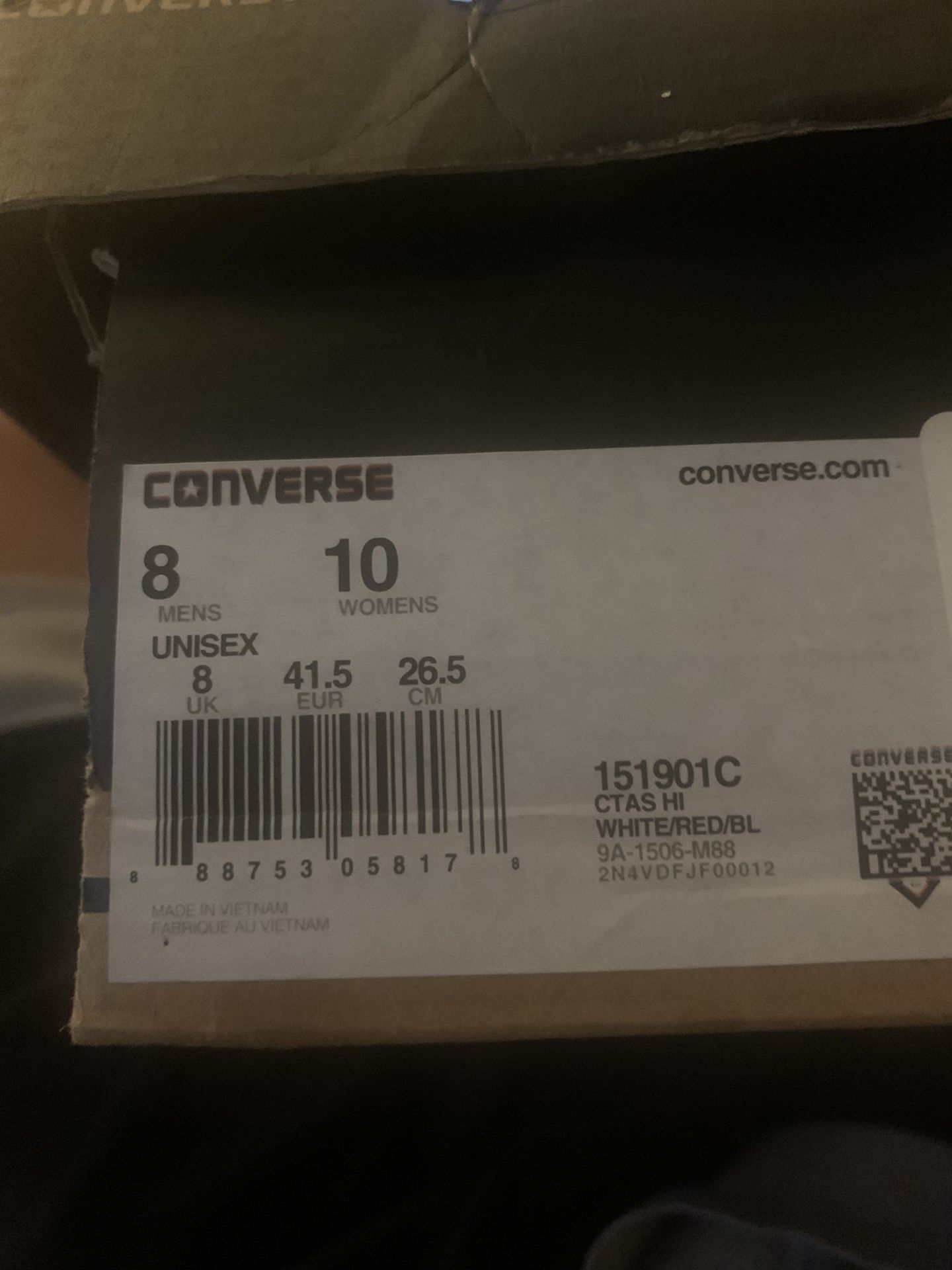 Converse size 8