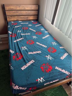 Twin Bed Frame + Mattress