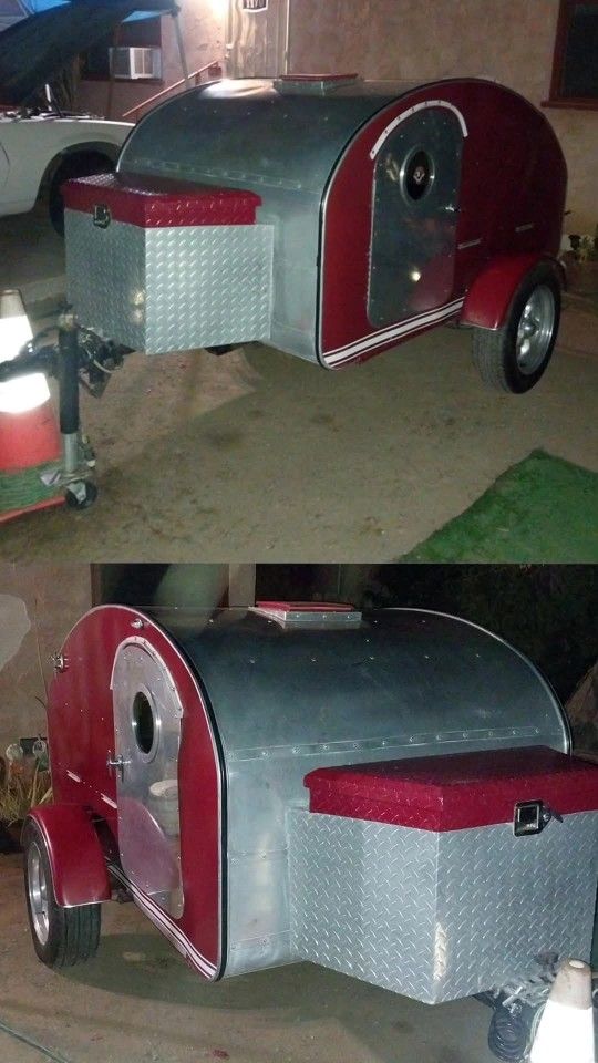 Vintage Teardrop Travel Trailer