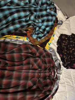 Dixxon flannels men’s size medium long sleeve short sleeve and jackets