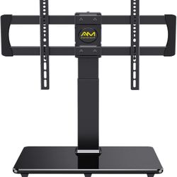 Alphamount Swivel Universal TV Stand for 32-80 Inch LED/LCD/OLED TVs Tabletop TV Base