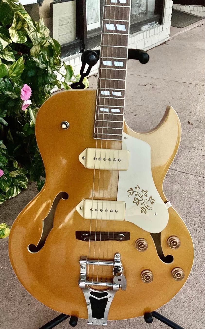 MVG ES 175- Gold Semi Hollow Electric Guitar