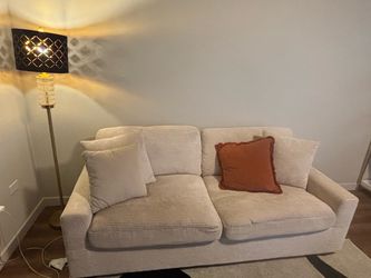 Beige Sofa - Pull out Queen sleeper sofa