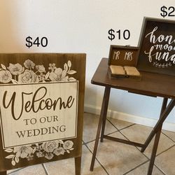 Multiple Items For Wedding Decor. Buy The Bundle For $65